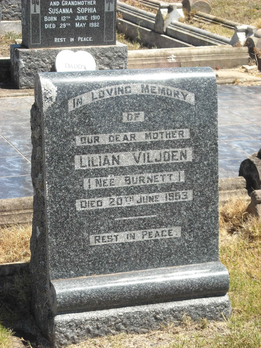 VILJOEN Lilian nee BURNETT -1953
