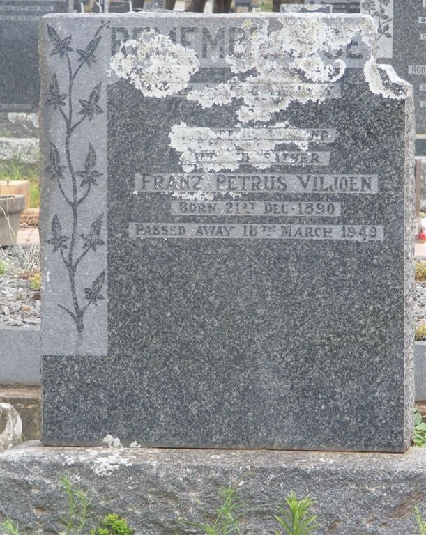 VILJOEN Franz Petrus 1890-1949