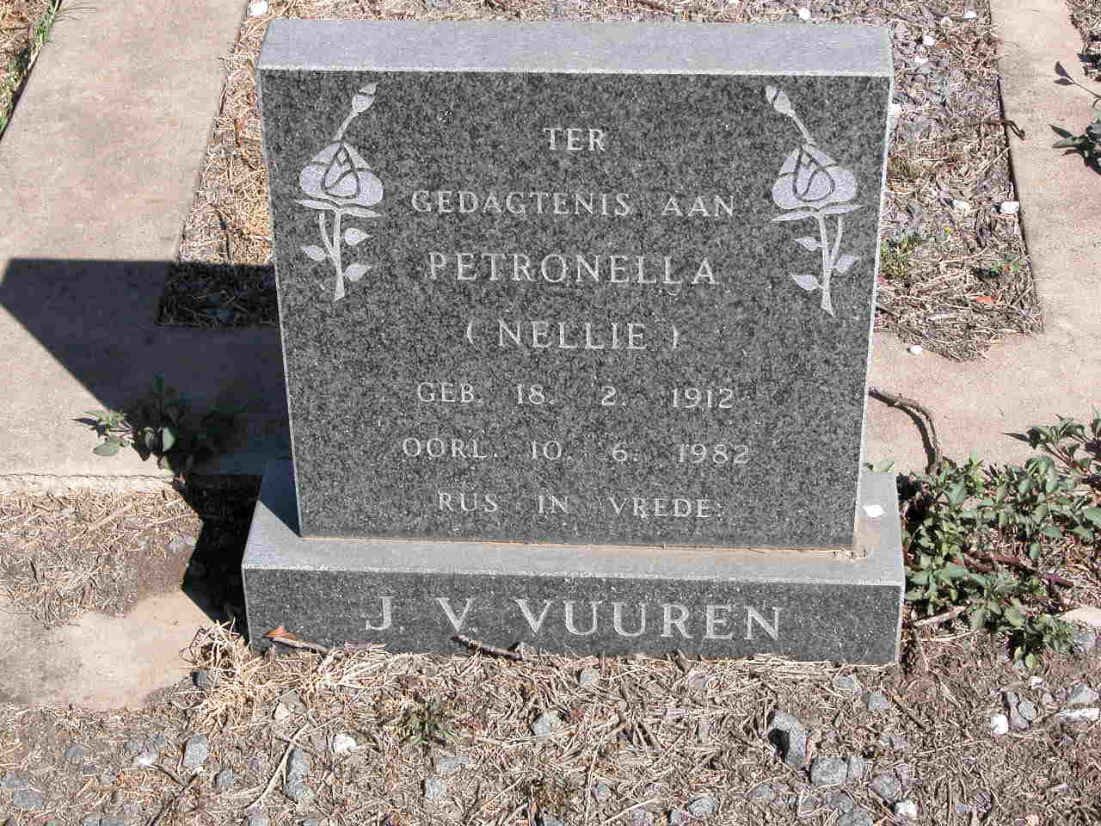 VUUREN Petronella, Janse van 1912-1982