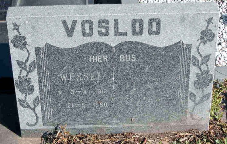 VOSLOO Wessel 1912-1980