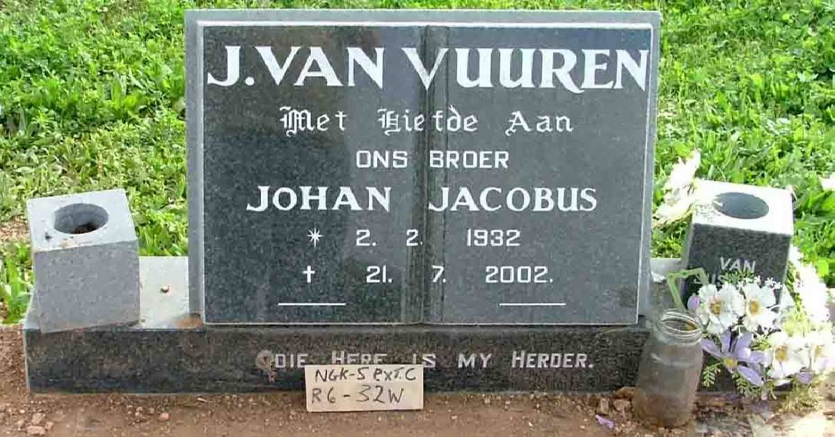 VUUREN Johan Jacobus, J. van 1932-2002