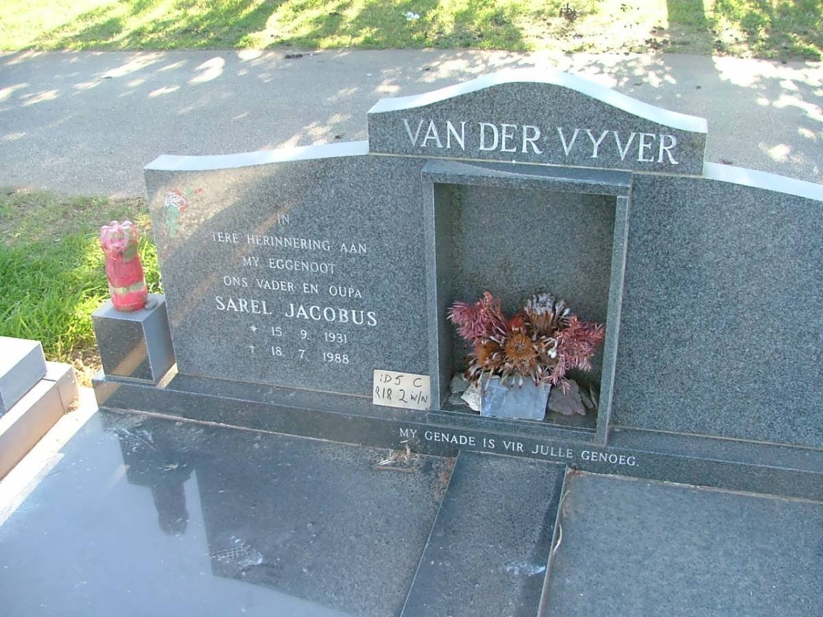 VYVER Sarel Jacobus, van der 1931-1988