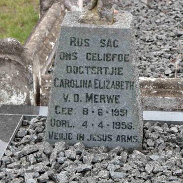 MERWE Carolina Elizabeth, v.d. 1951-1955