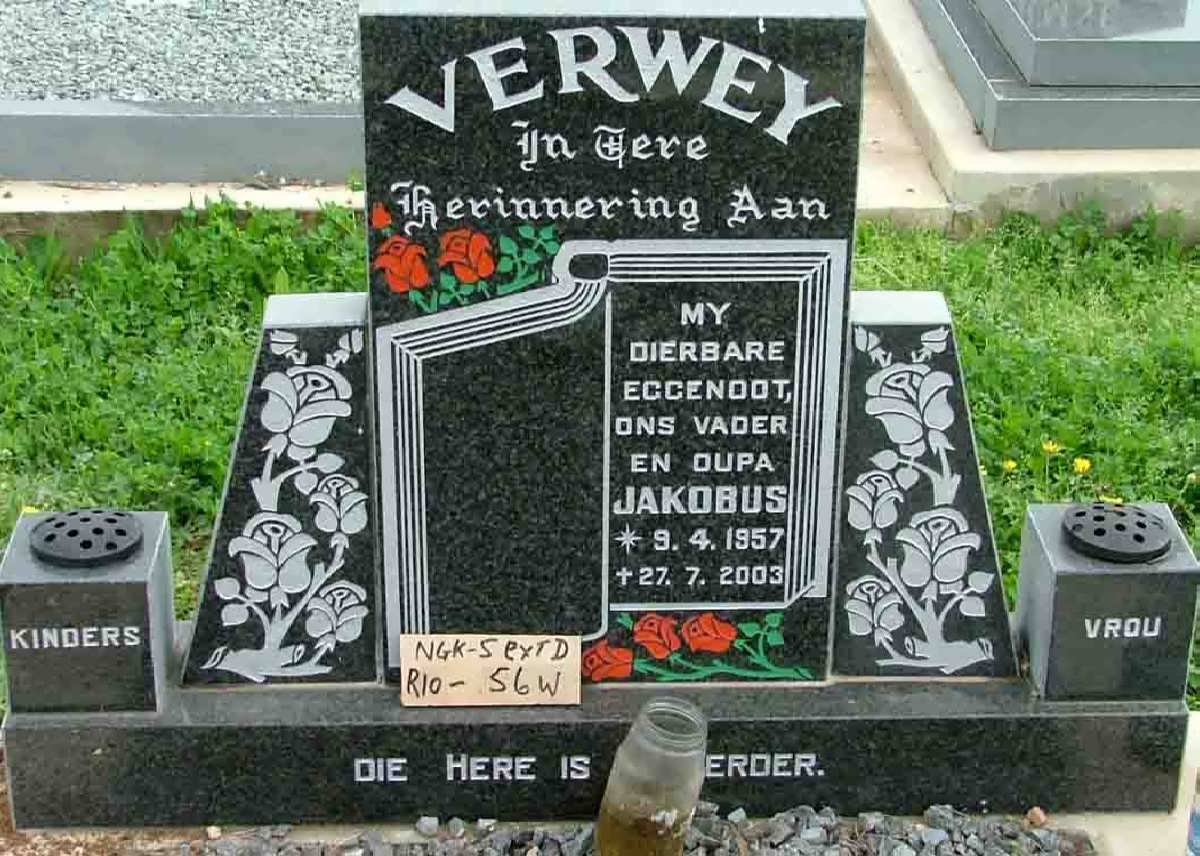 VERWEY Jakobus 1957-2003