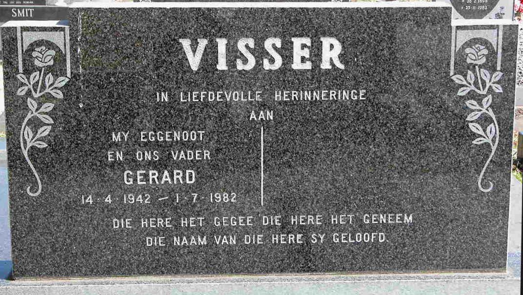 VISSER Gerard 1942-1982