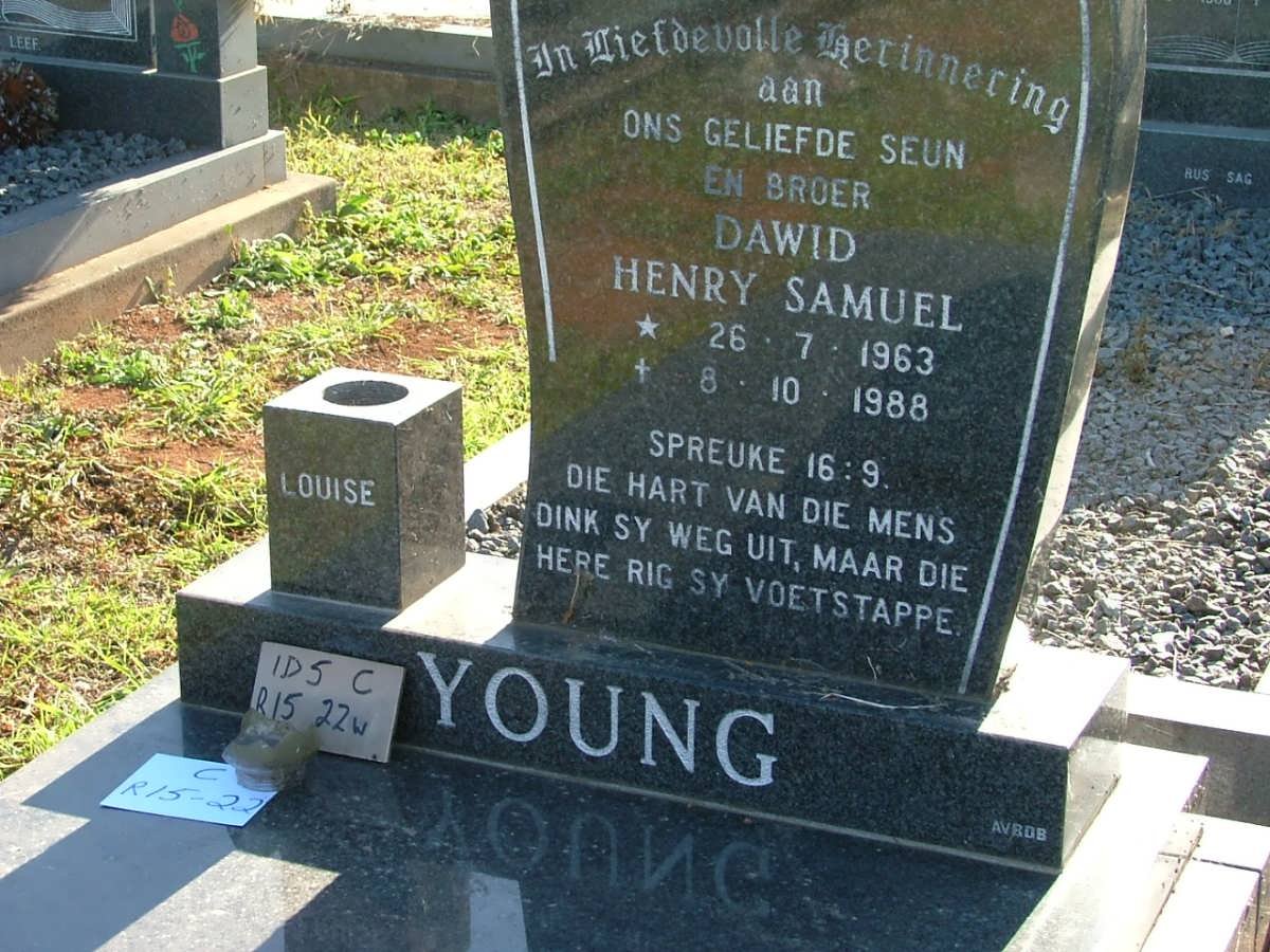 YOUNG David Henry Samuel 1963-1988