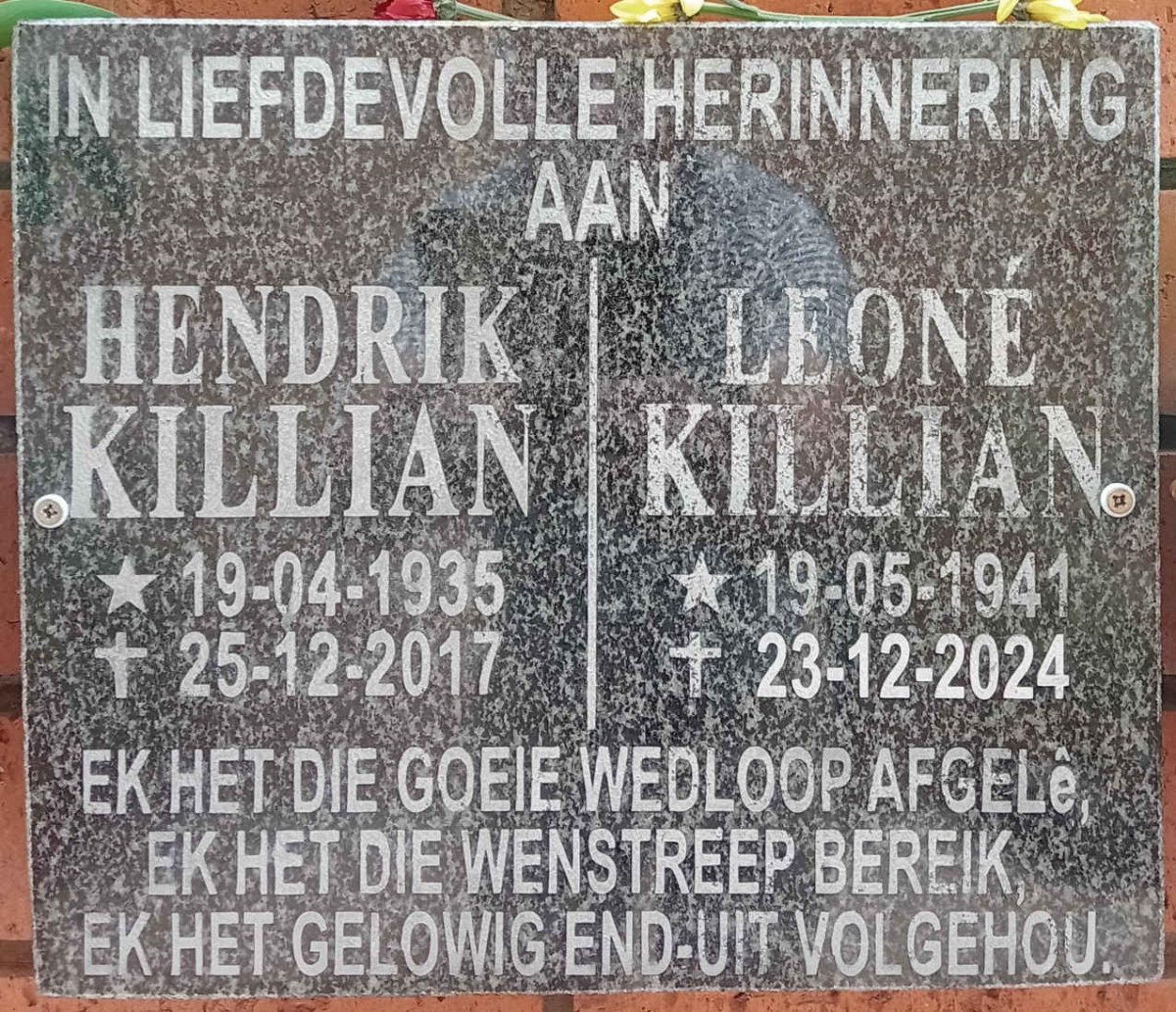 KILLIAN Hendrik 1935-2017 & Leone 1941-2024