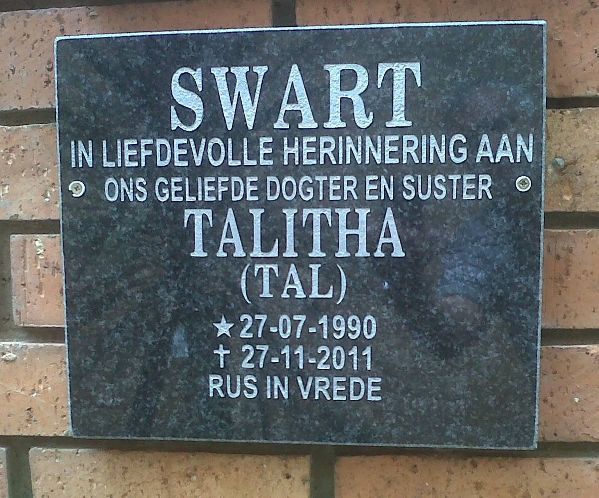 SWART Talitha 1990-2011