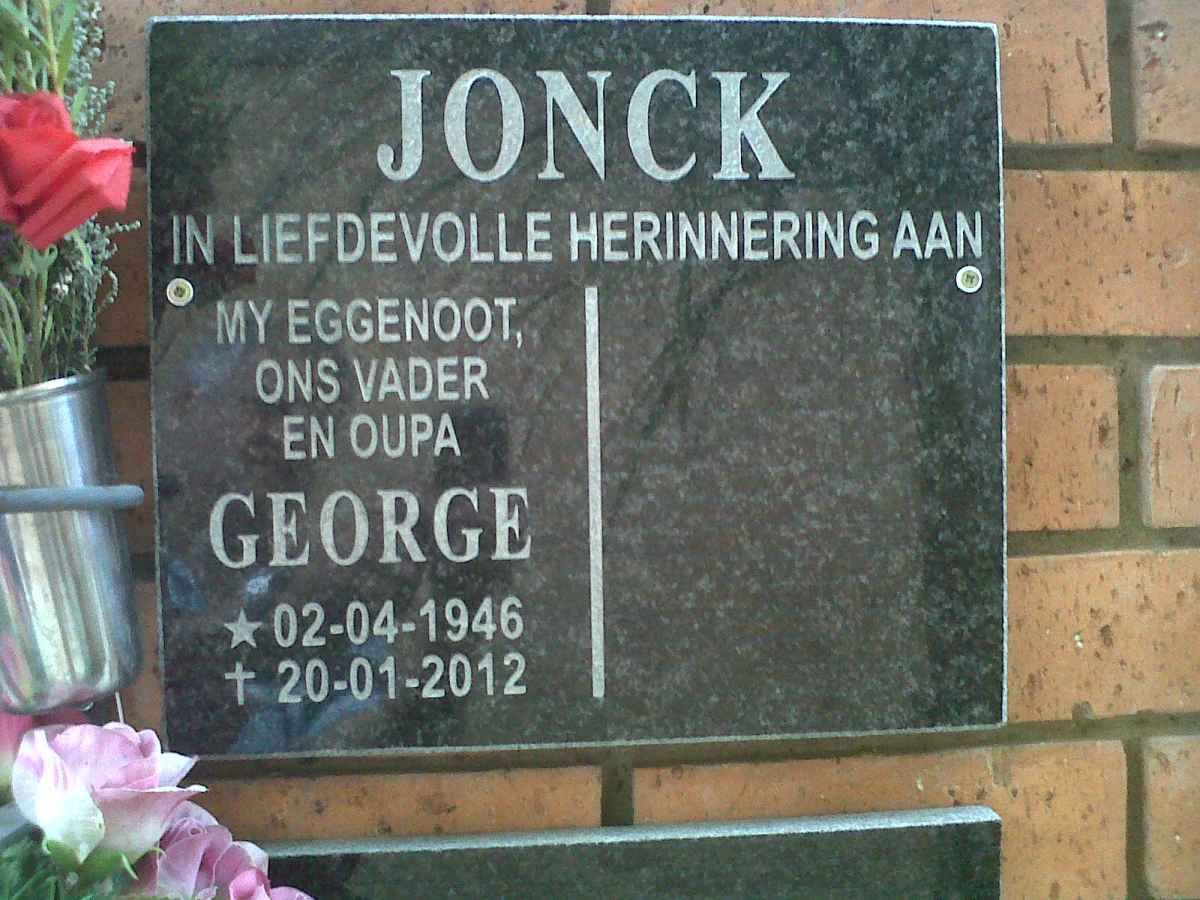 JONCK George 1946-2012