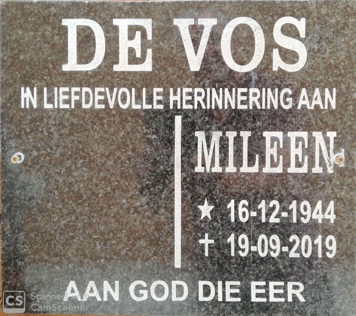 VOS Mileen, de 1944-2019