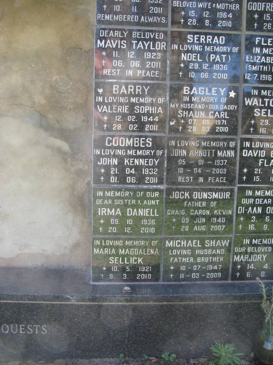 DANIEL :: DUNSMUIR :: SELLICK :: SHAW