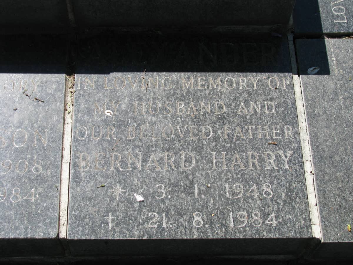 ALEXANDER Bernard Harry 1948-1984