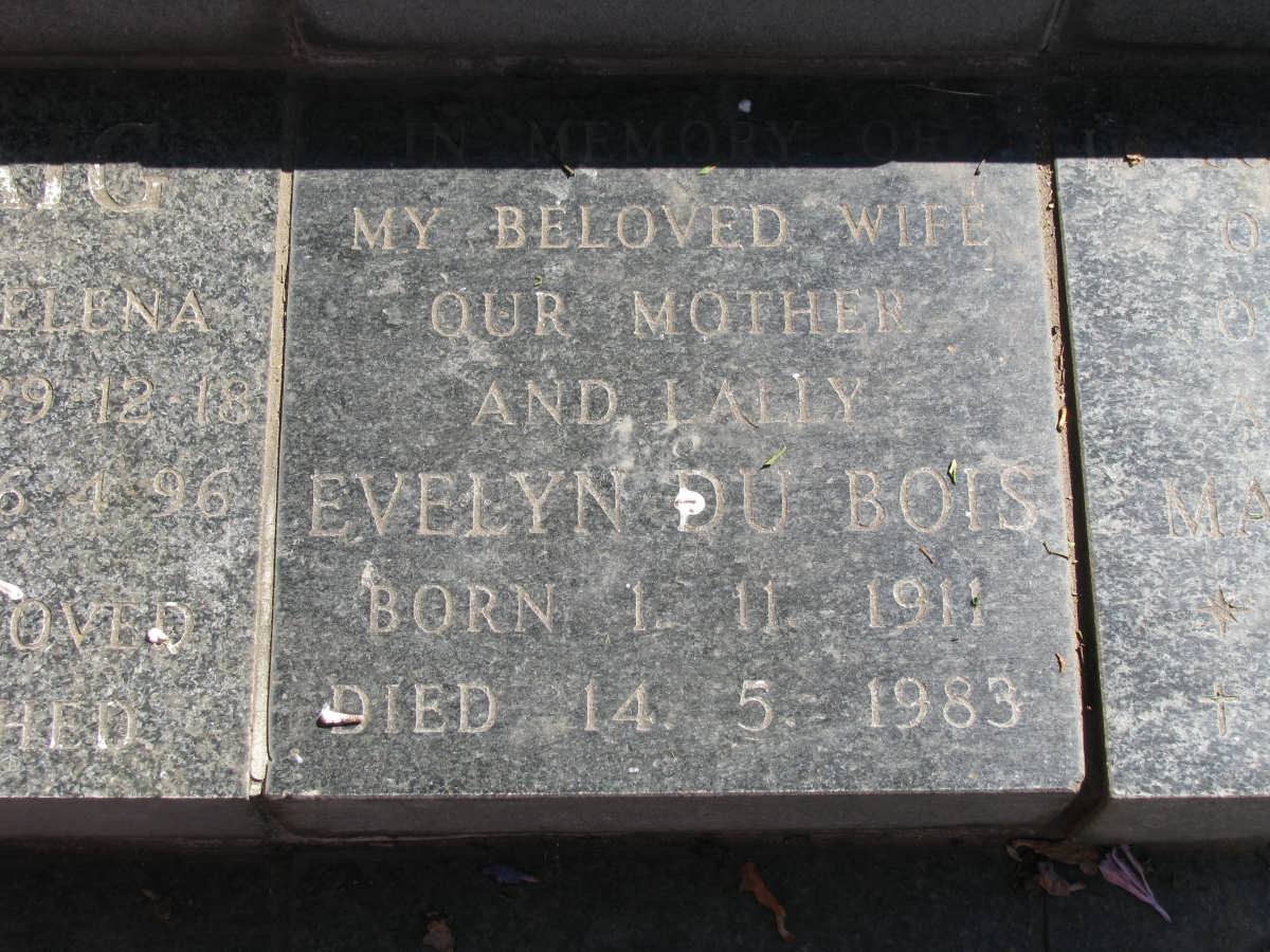 BOIS Evelyn, du 1911-1983