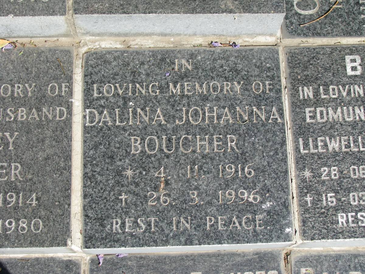 BOUCHER Dalina Johanna 1916-1996
