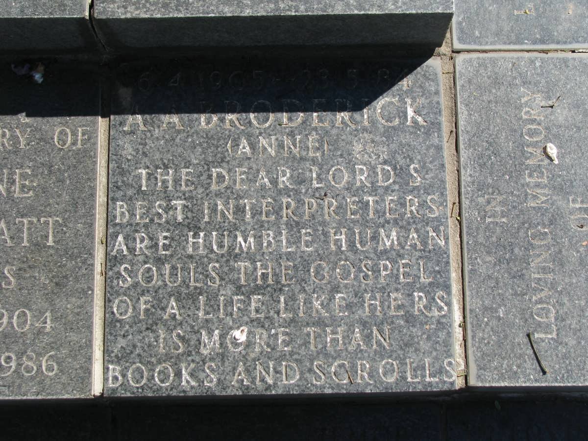 BRODERICK Anne - 1984