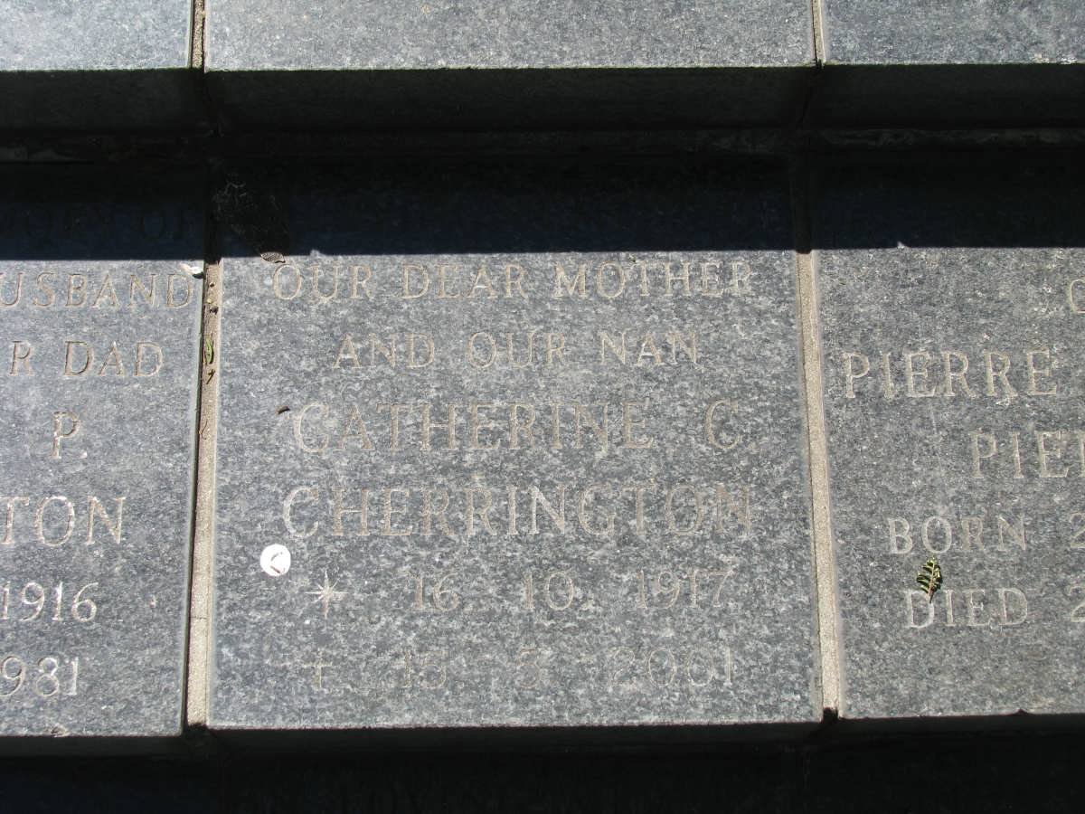 CHERRINGTON Catherine 1917-2001