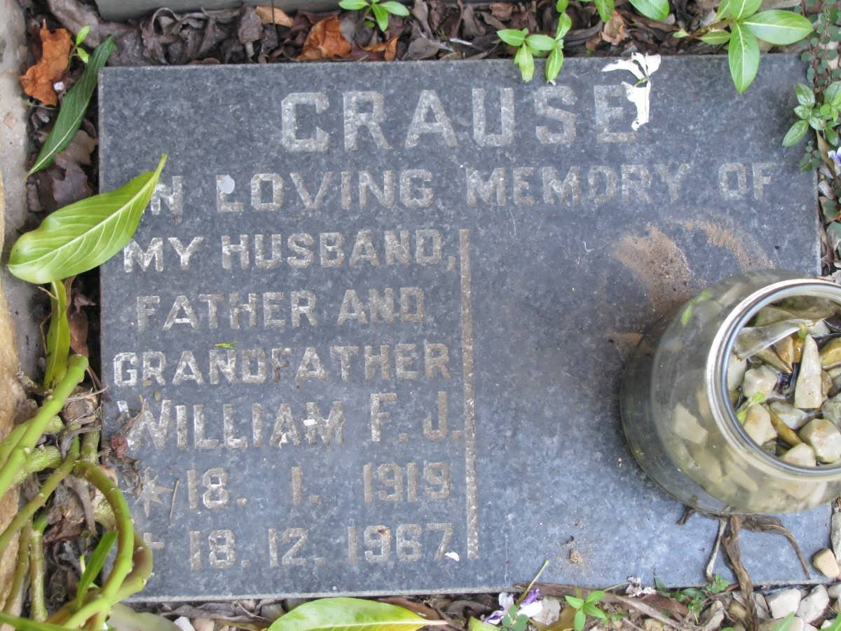 CRAUSE William F.J. 1919-1987