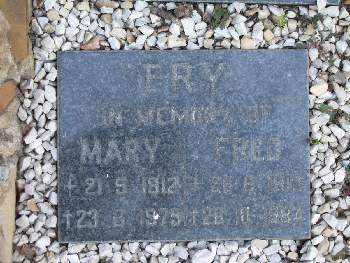 FRY Fred 1909-1984 &amp; Mary 1912-1979