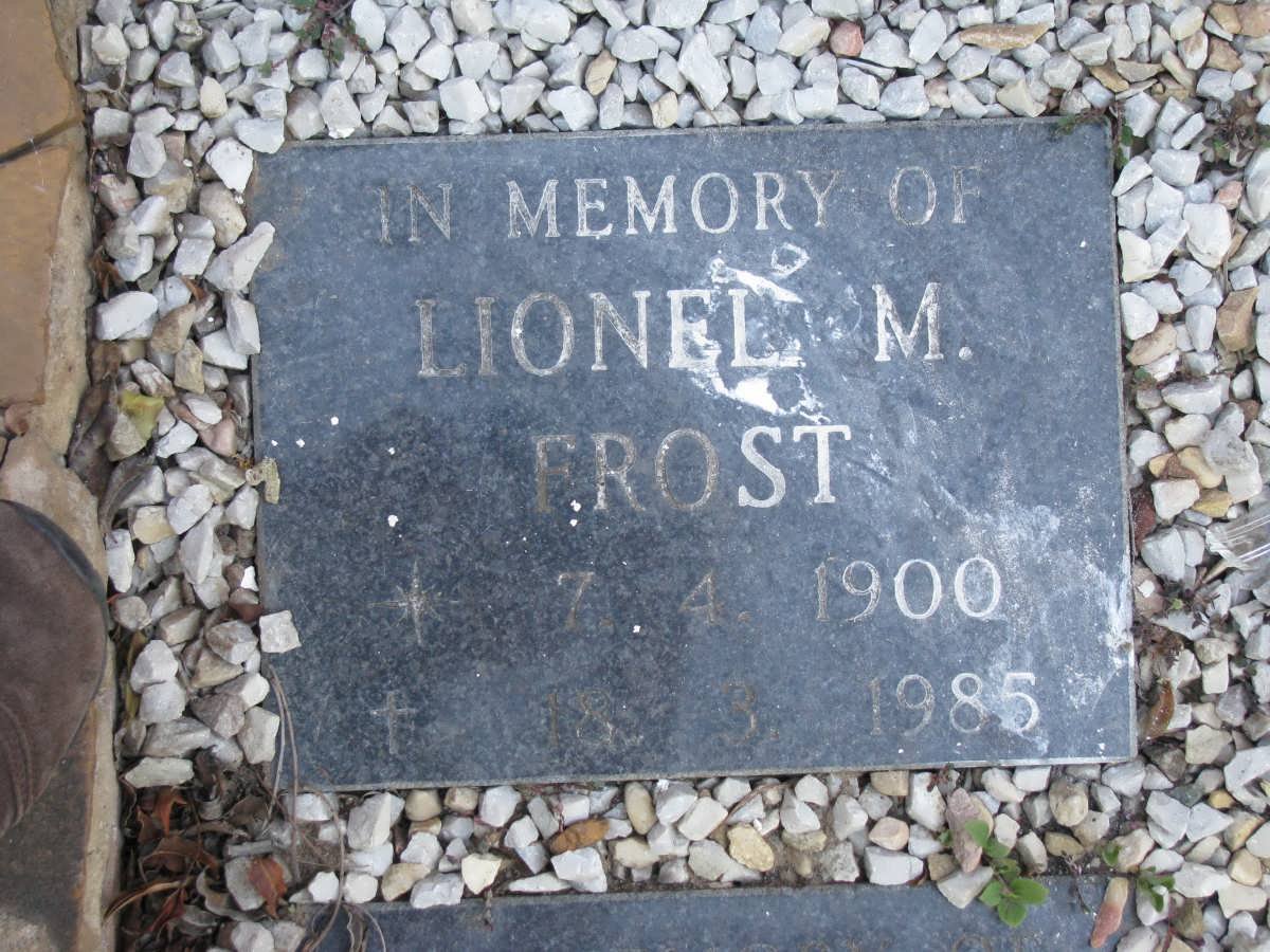 FROST Lionel M. 1900-1985