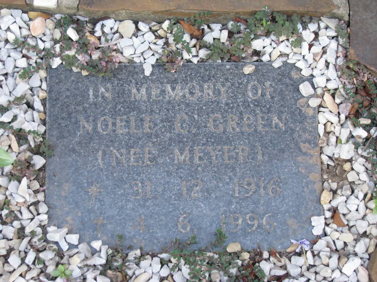 GREEN Noele C. nee MEYER 1916-1996
