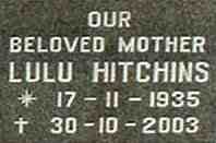 HITCHINS Lulu 1935-2003