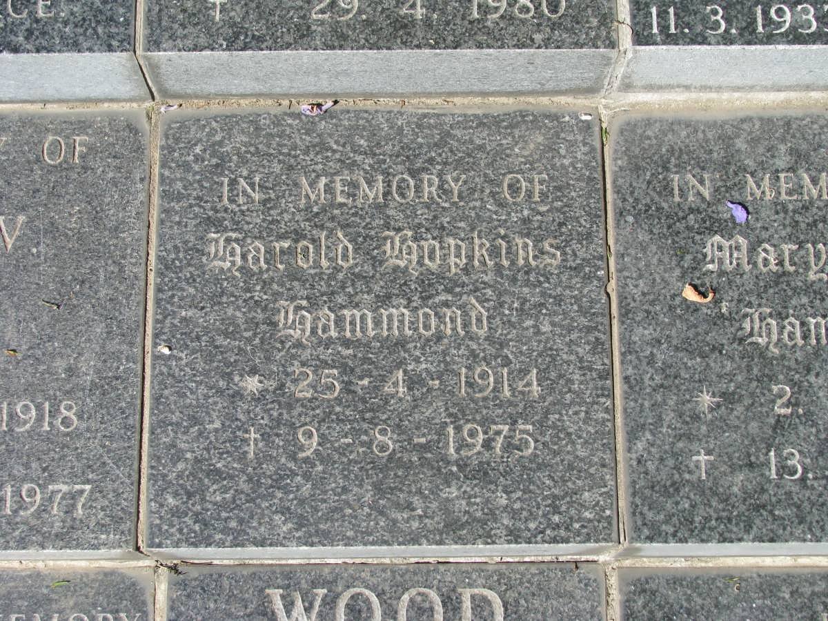 HAMMOND Harold Hopkins 1914-1975