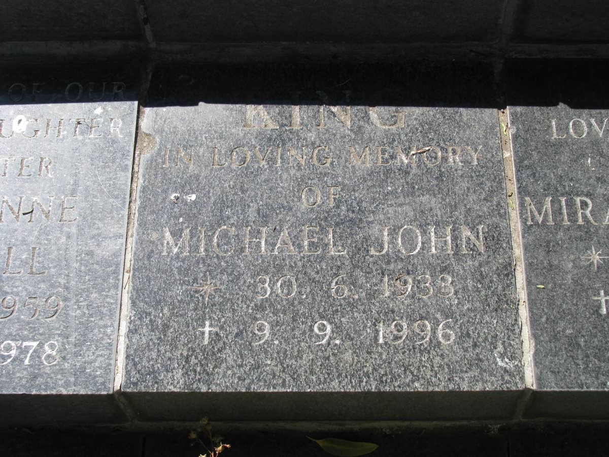 KING Michael John 1933-1996