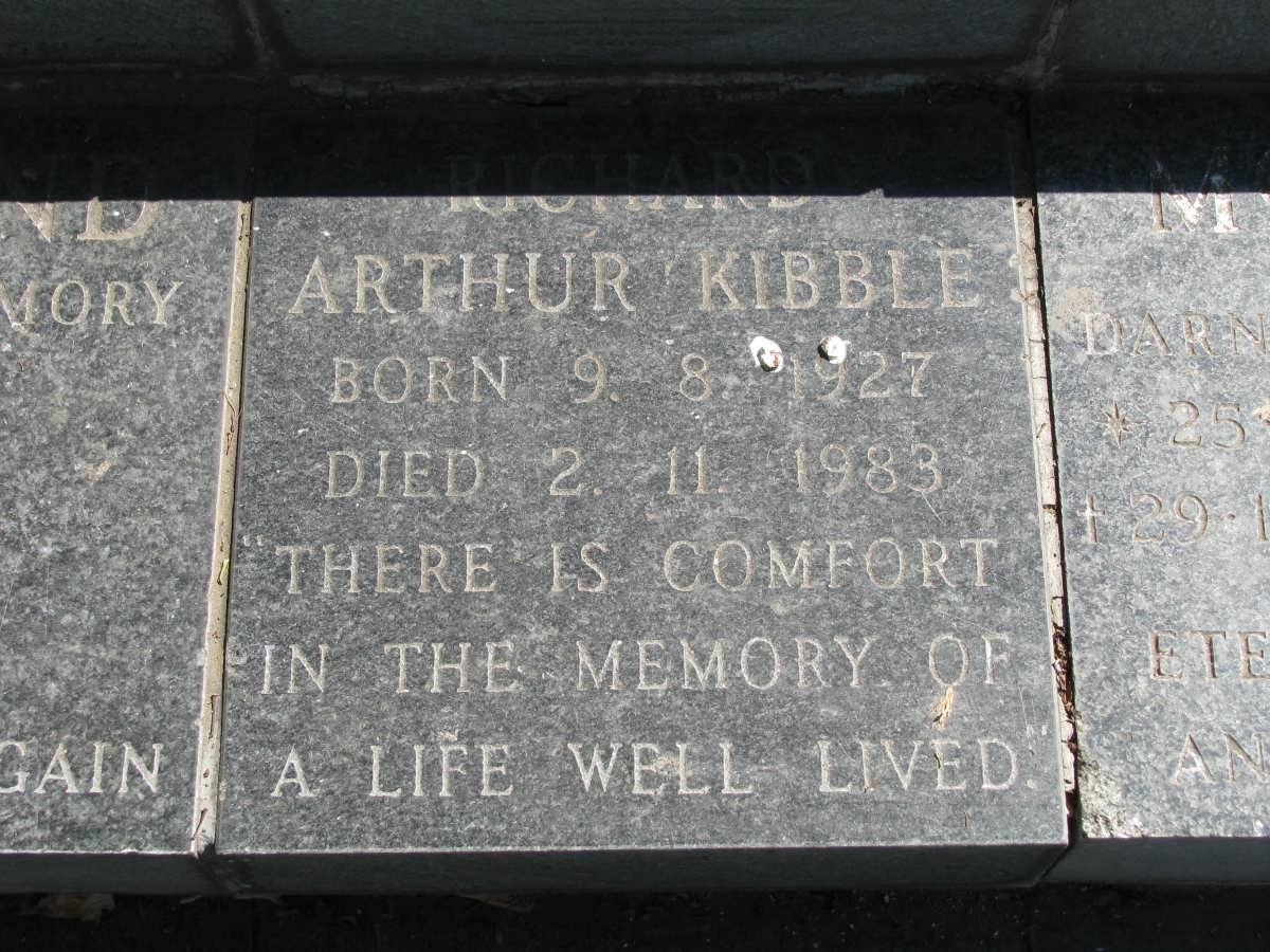 KIBBLE Richard Arthur 1927-1983