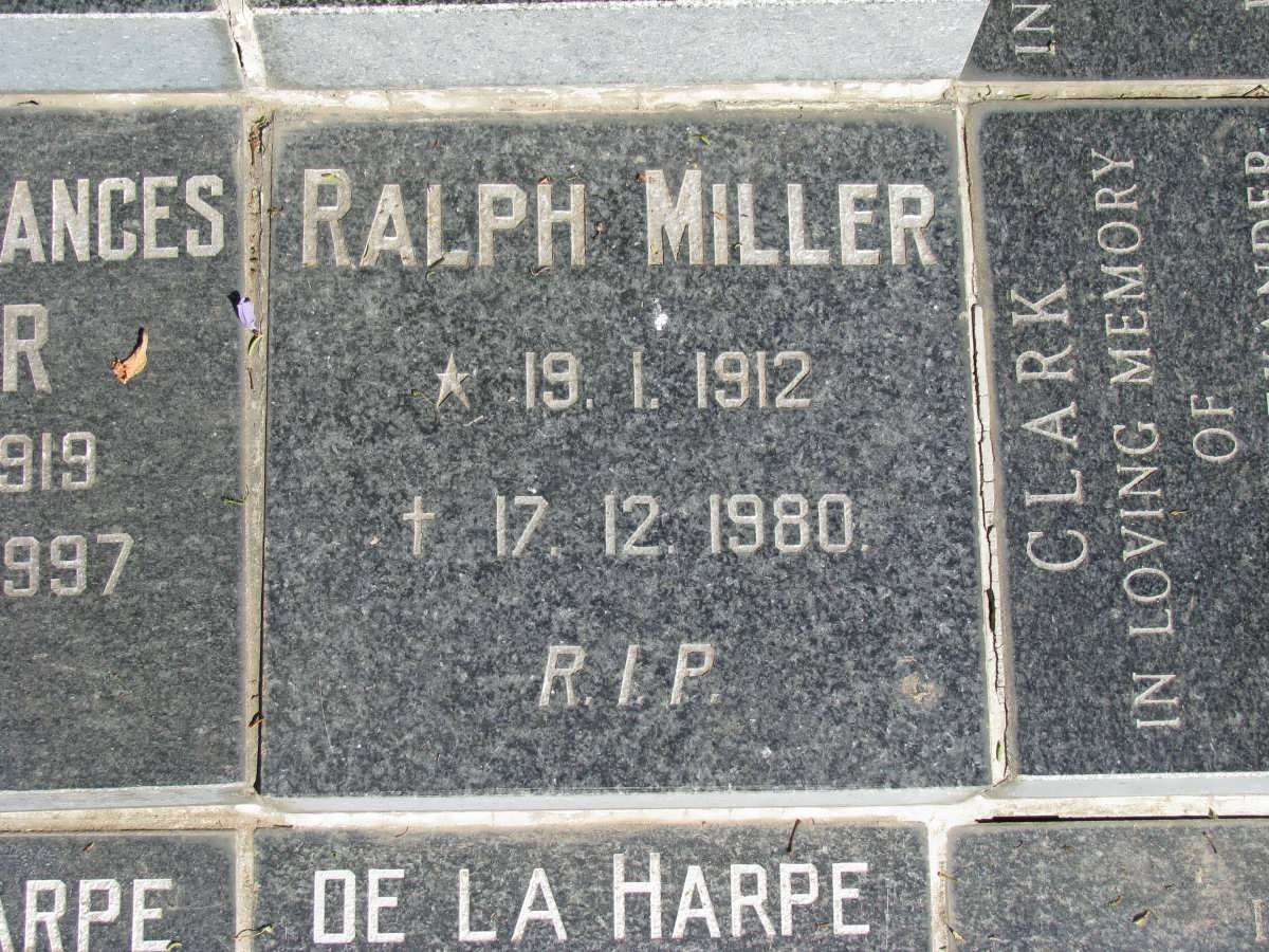 MILLER Ralph 1912-1980