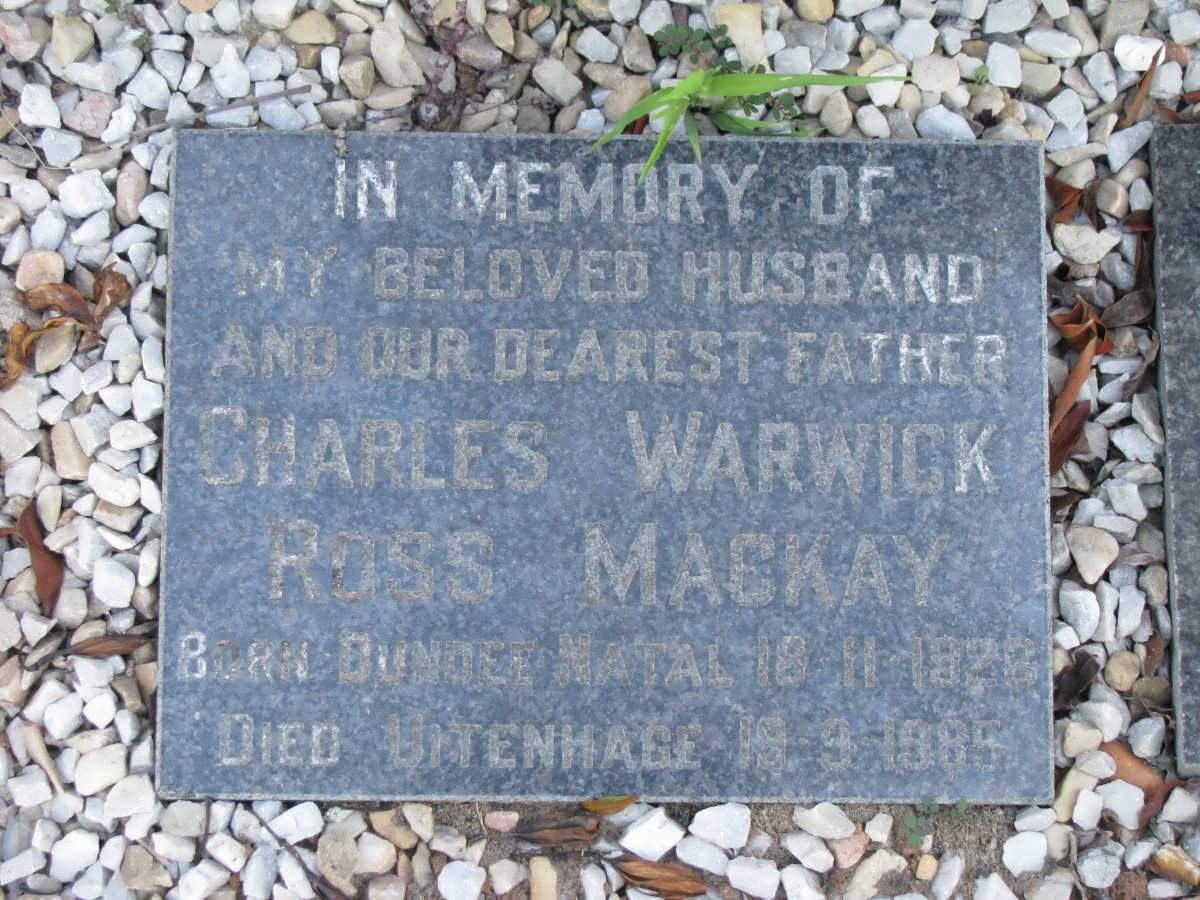 MACKAY Charles Warwick Ross 192?-1985