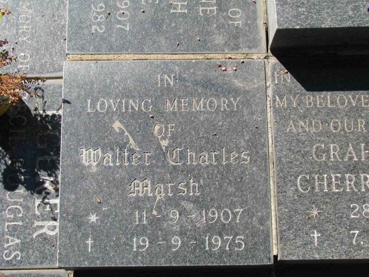 MARSH Walter Charles 1907-1975