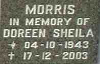 MORRIS Doreen Sheila 1943-2003