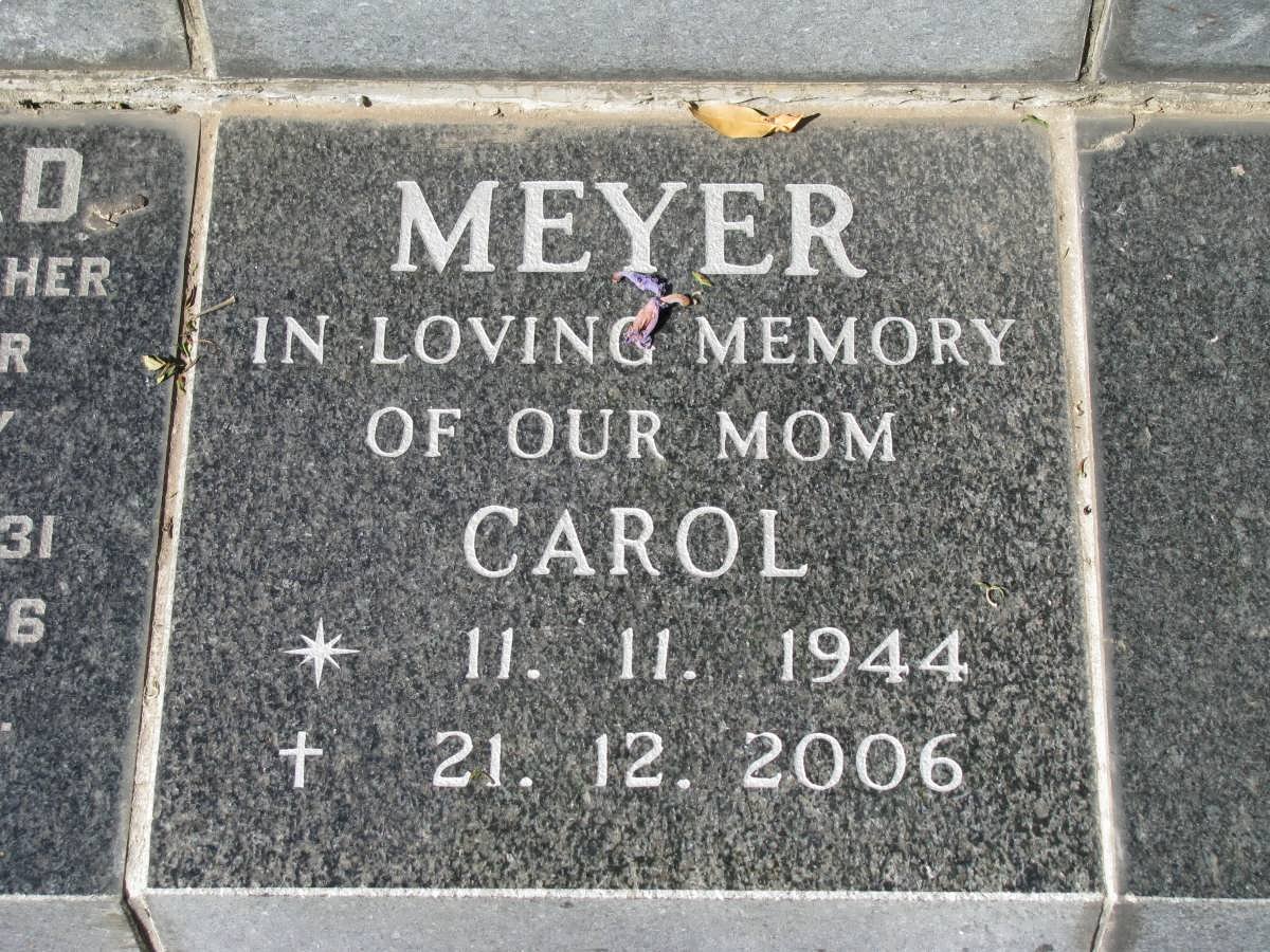 MEYER Carol 1944-2006