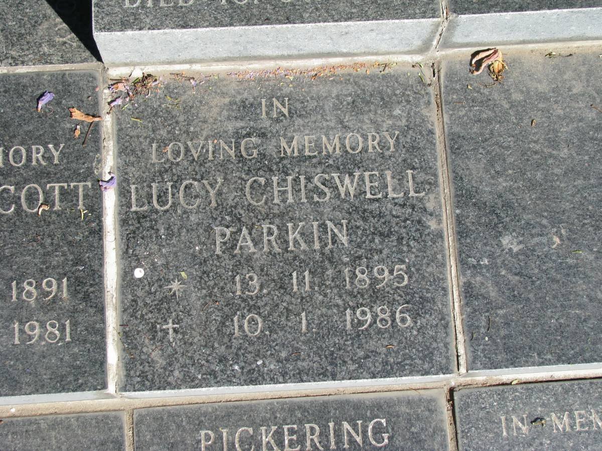 PARKIN Lucy Chiswell 1895-1986
