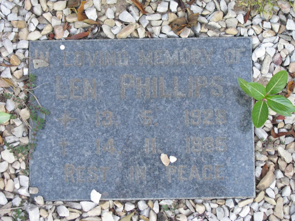 PHILLIPS Len 1929-1985