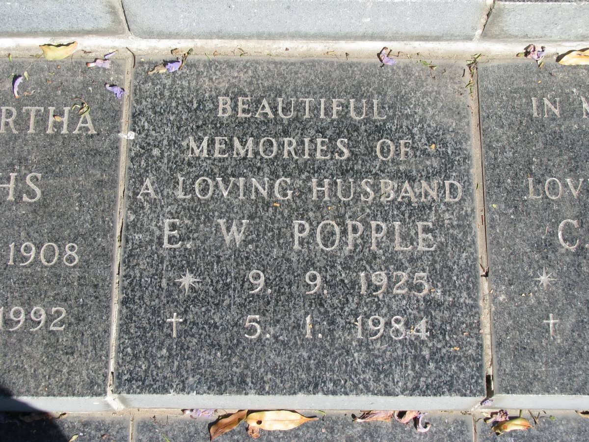 POPPLE E.W. 1925-1984