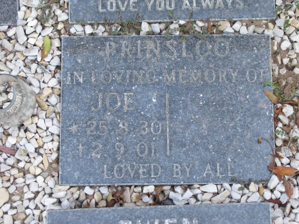PRINSLOO Joe 1930-2001