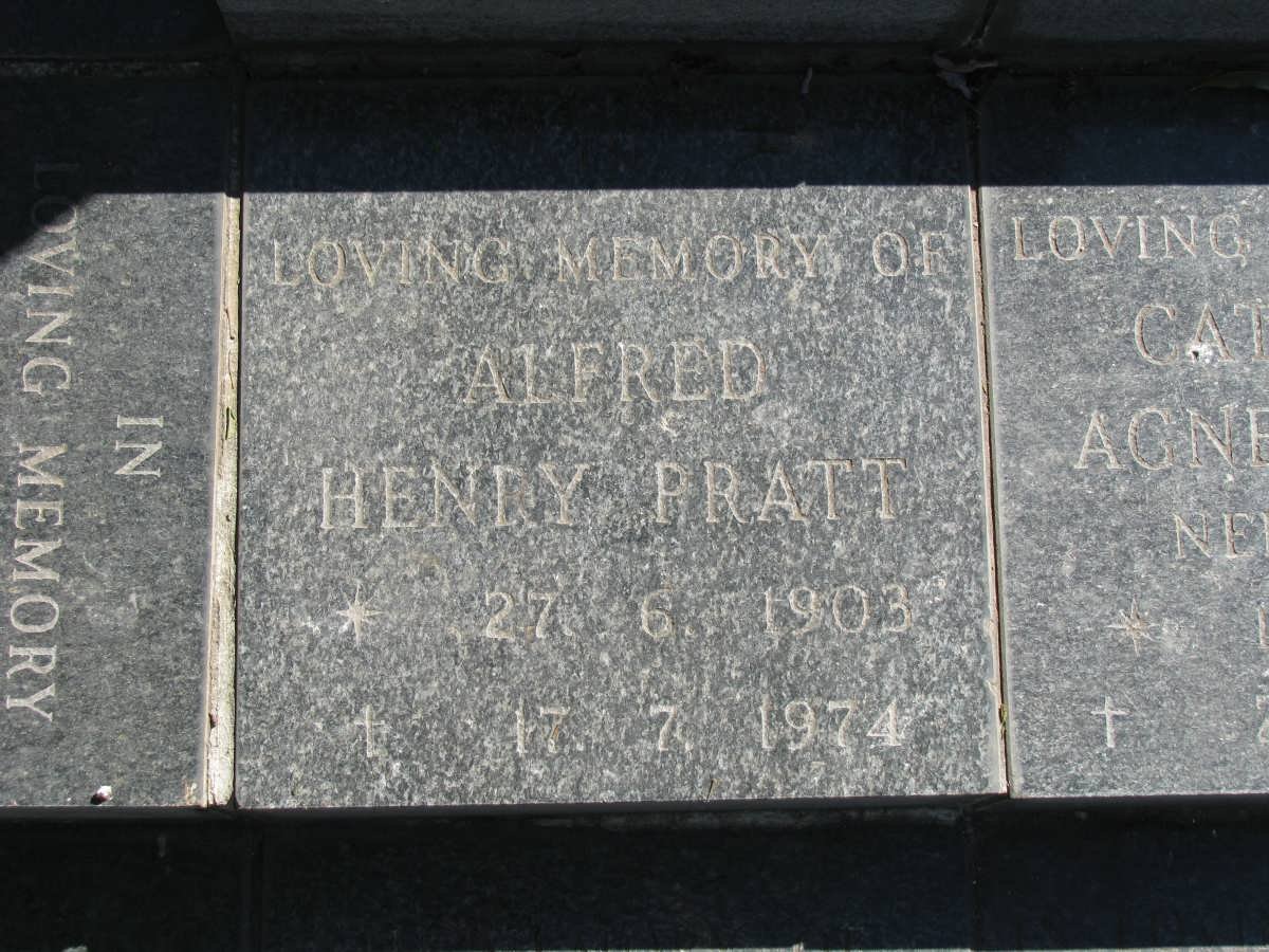PRATT Alfred Henry 1903-1974
