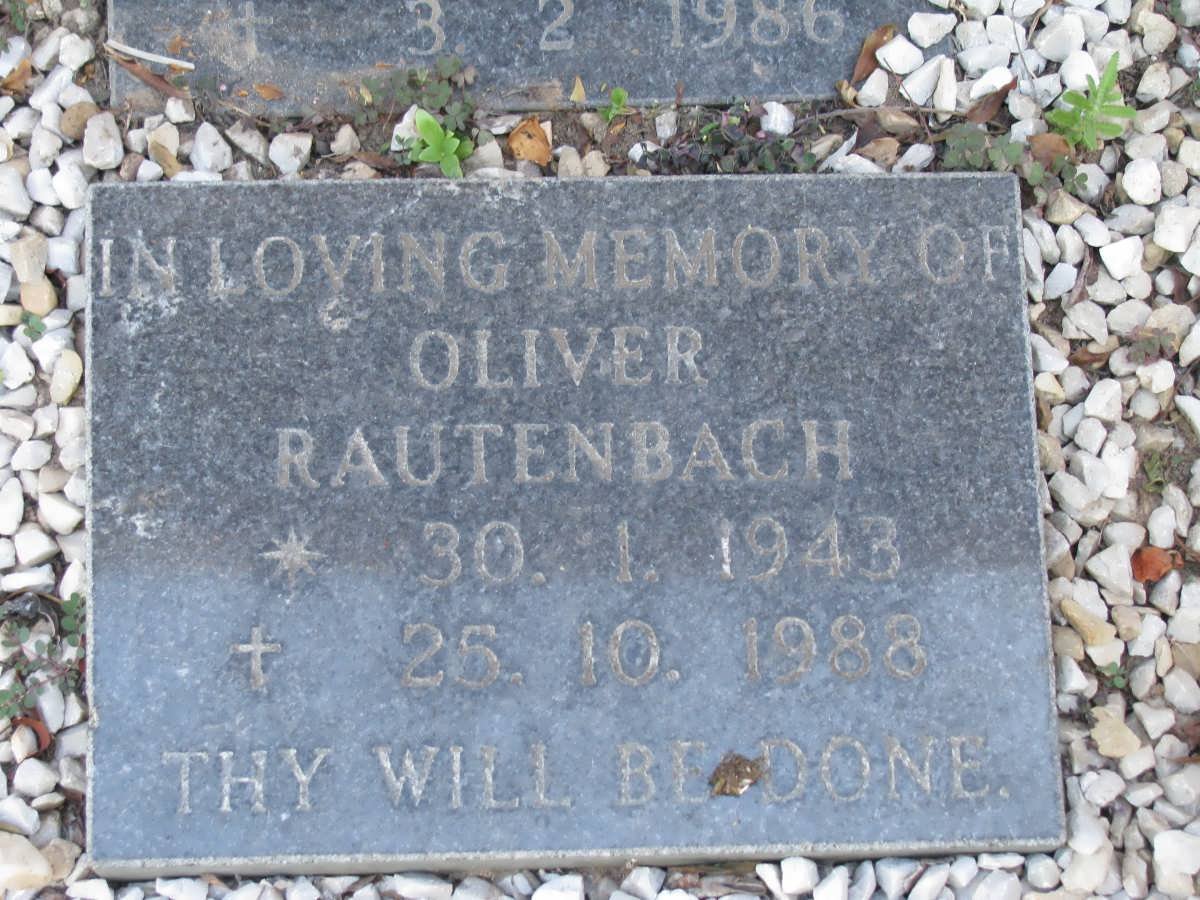 RAUTENBACH Oliver 1943-1988