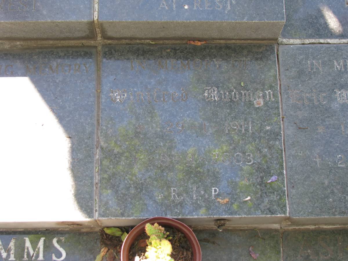 RUDMAN Winifred 1911-1993