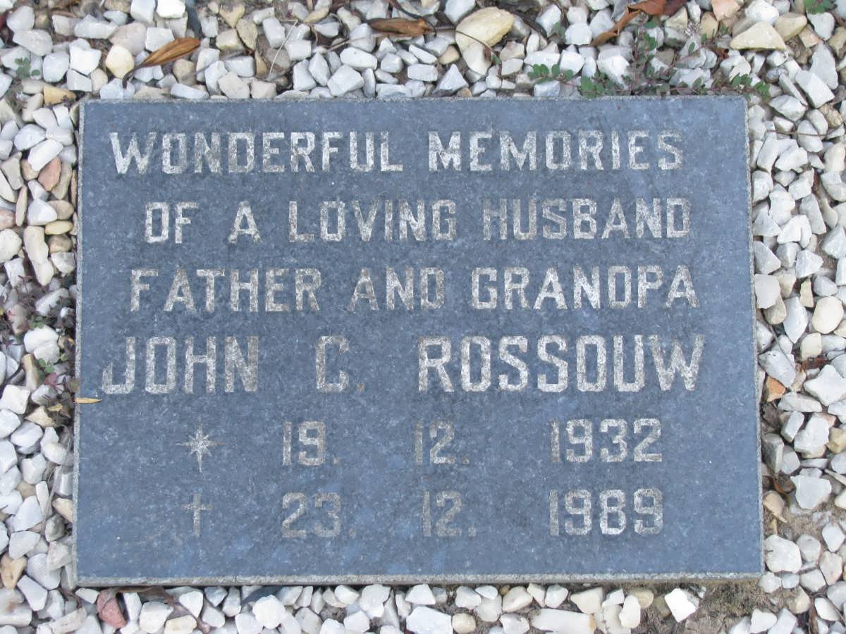 ROSSOUW John C. 1932-1989
