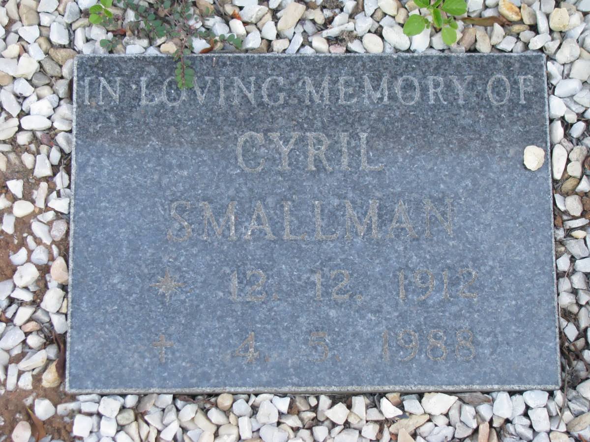 SMALLMAN Cyril 1912-1988
