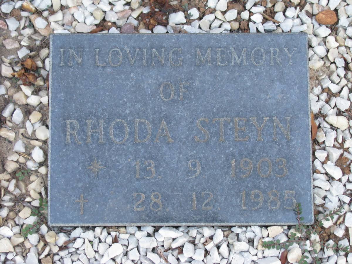 STEYN Rhoda 1903-1985