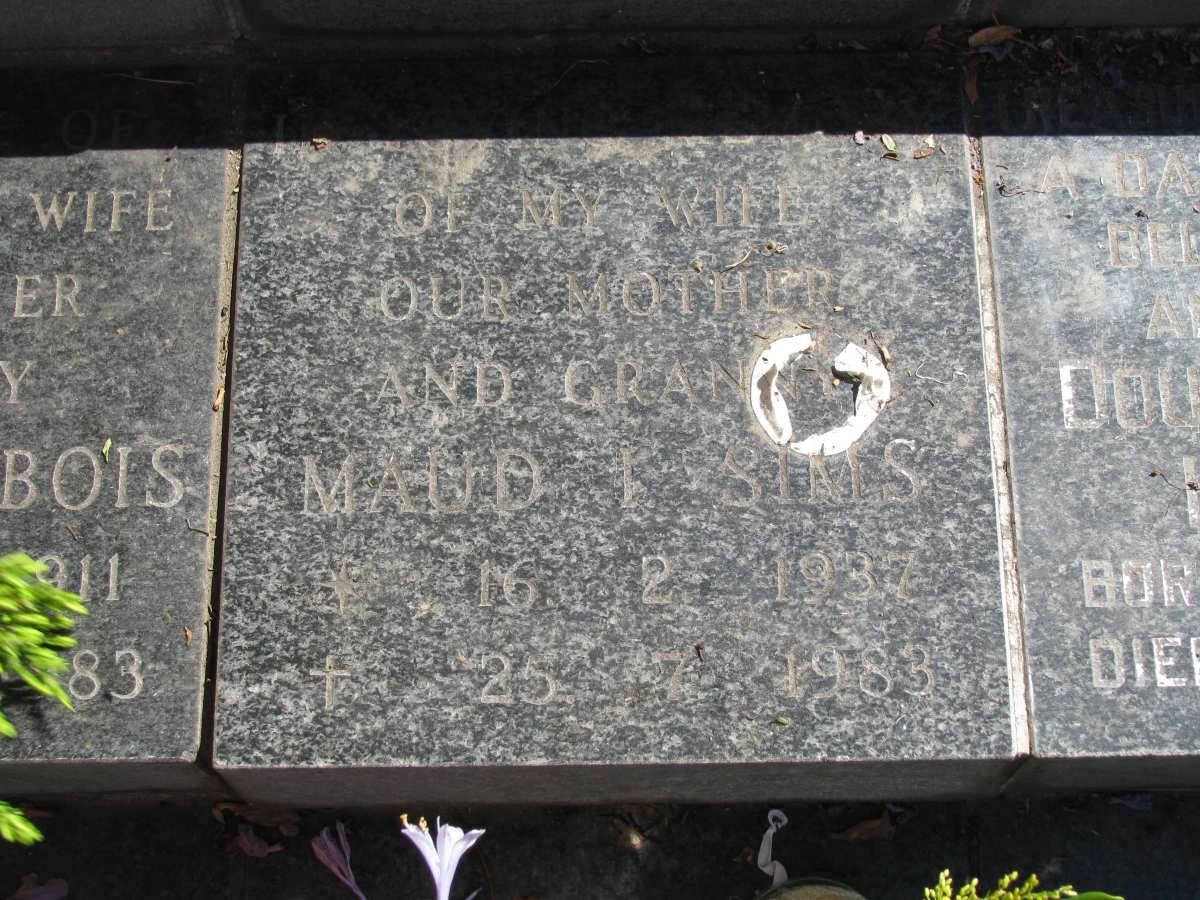 SIMS Maud I1937-1983