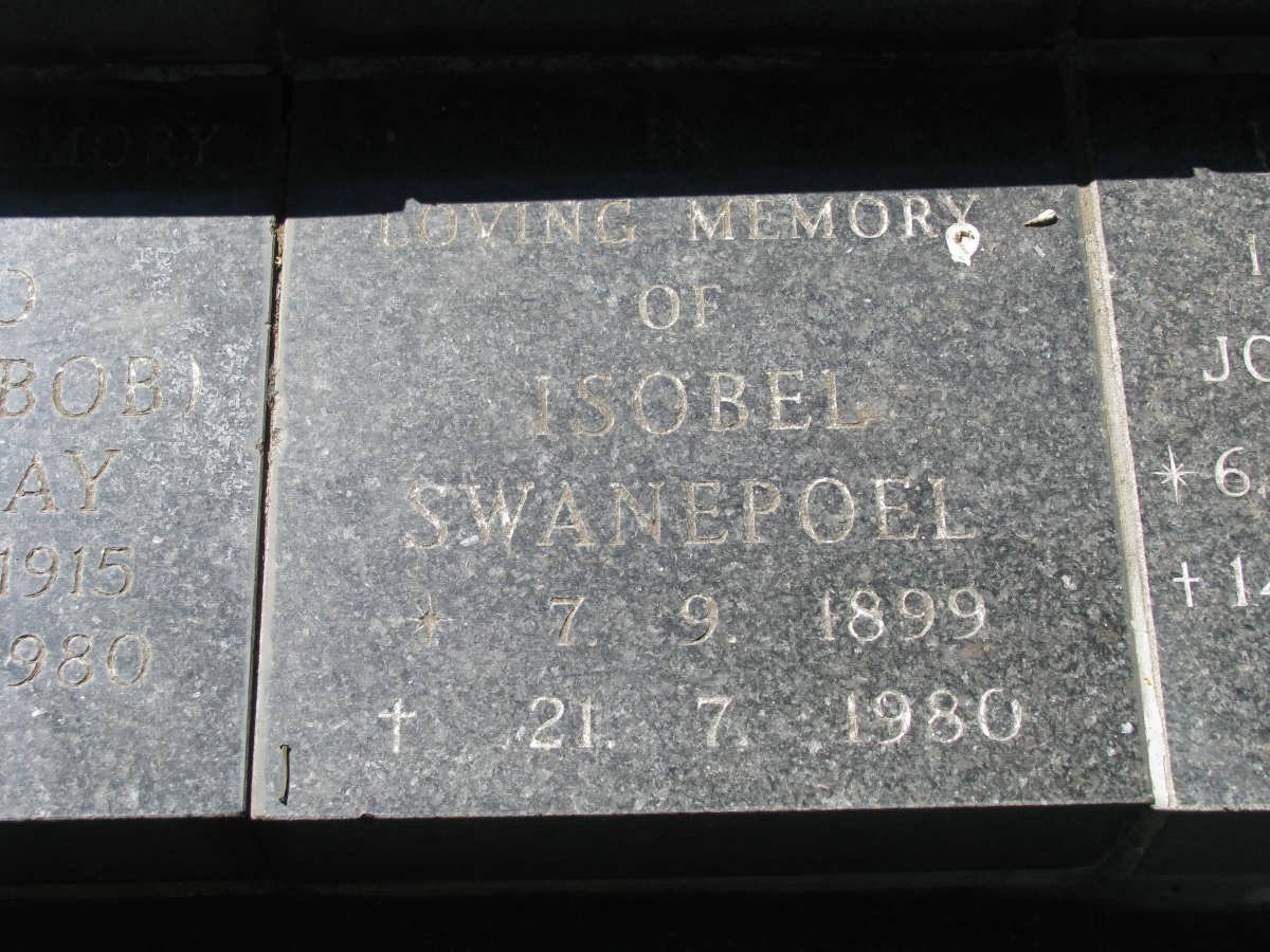 SWANEPOEL Isobel 1899-1980