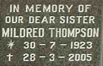 THOMPSON Mildred 1923-2005