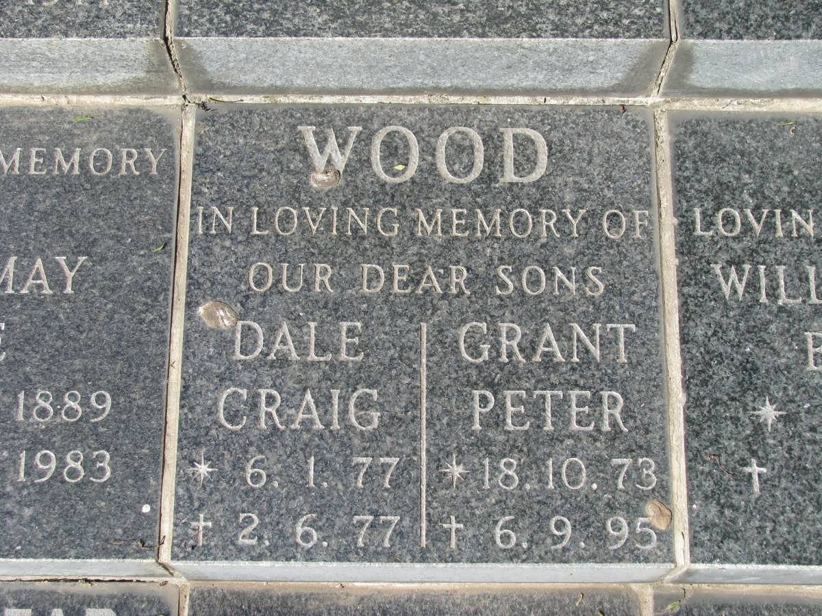 WOOD Grant Peter 1973-1995 :: WOOD Dale Craig 1977-1977 