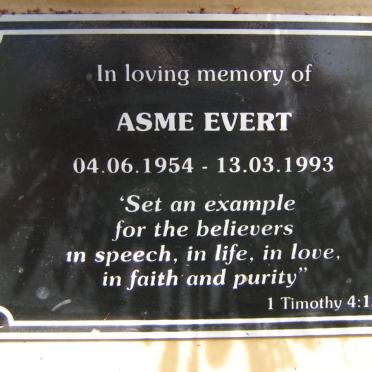 EVERT Asme 1954-1993