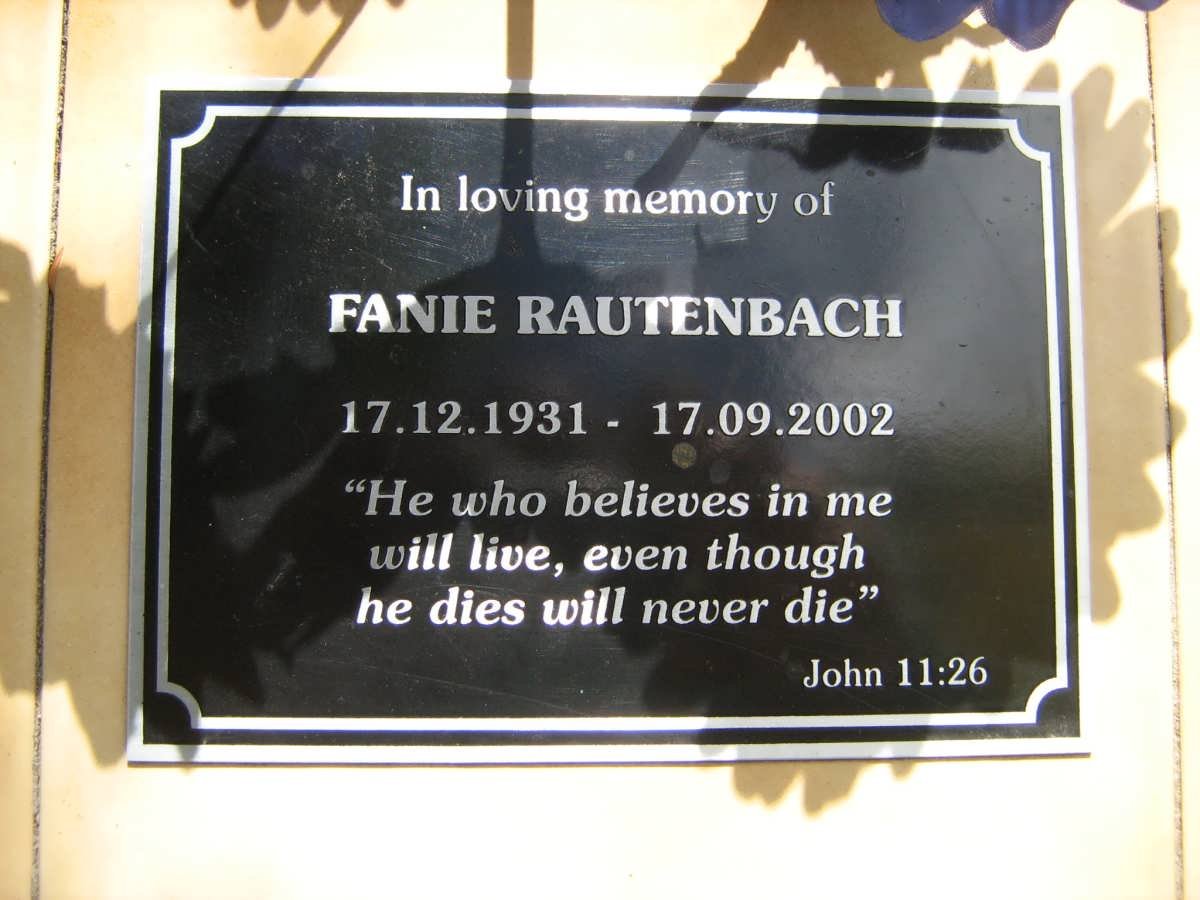 RAUTENBACH Fanie 1931-2002