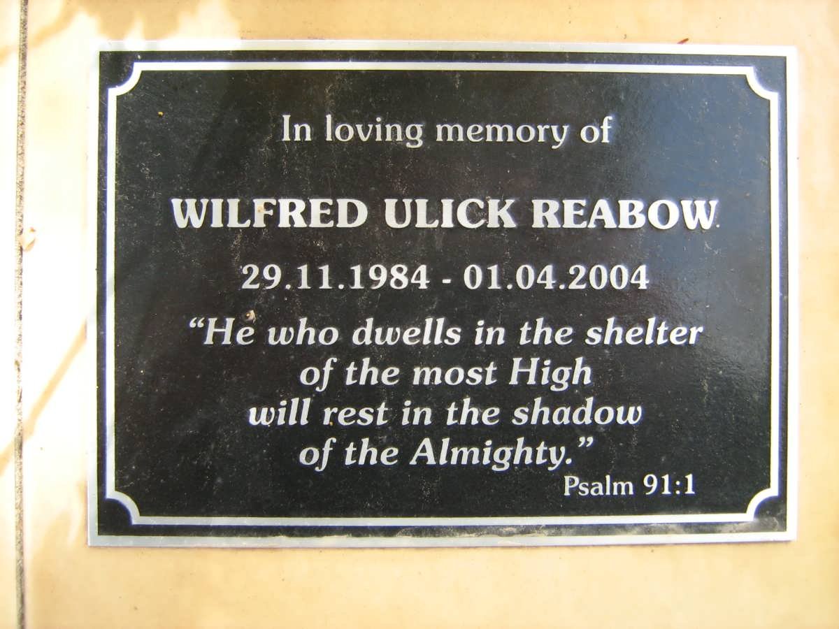 REABOW Wilfred Ulick 1984-2004